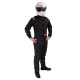 RaceQuip Black Chevron-5 Suit SFI-5 - M Tall