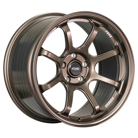 Konig Forged F6SX 18x9.5 5x112 ET30 Race Bronze Wheel (Knurled Bead)