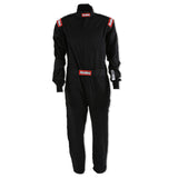 RaceQuip Black Chevron-1 Suit - SFI-1 3XL