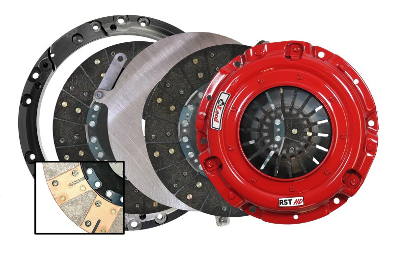 McLeod Racing RST HD Twin - For Small Diameter Flywheel - Black Ring - 1-3/16 x 10 Spline