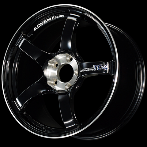 Advan TC-4 SE 16x7.0 / +42 Offset / 4x100 / 63mm Bore / Racing Gloss Black and Diamond Cut