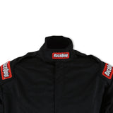 RaceQuip Black Chevron-5 Jacket SFI-5 - Medium
