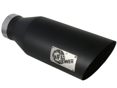 aFe MACH Force-Xp Universal Exhaust Tip 4 IN Inlet x 7 IN Outlet x 18 IN L