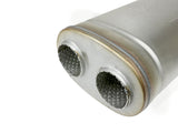 aFe MACH Force-Xp Muffler 2-1/2 IN Dual Inlet/Dual Outlet 5 IN H x 8 IN W x 18 IN L - Oval Body