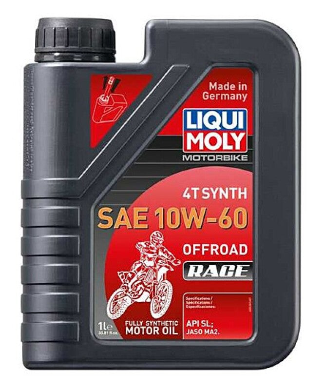 LIQUI MOLY 1L Motorbike 4T Synth SAE 10W60 Offroad Race