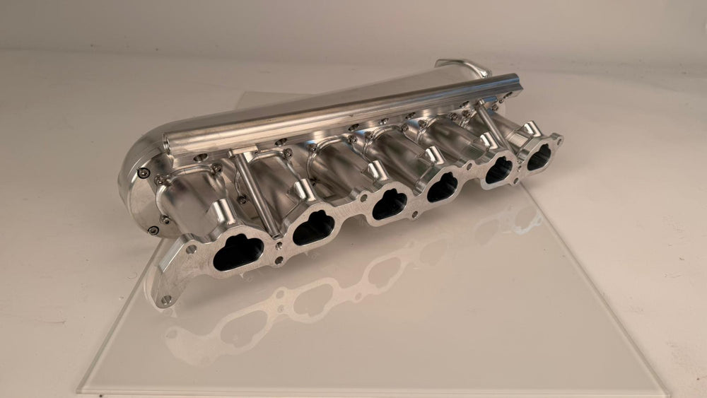 TOYOTA 2JZGTE Billet Intake Manifold 6 Injector, Raw Finish