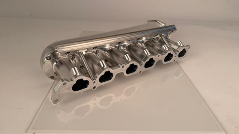 TOYOTA 2JZGTE Billet Intake Manifold 6 Injector, Raw Finish