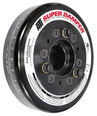ATI Damper - 6.325in - Steel - Chevy SB / 90 Deg V6 - C-Bore Front - 3 Ring - 1Pc