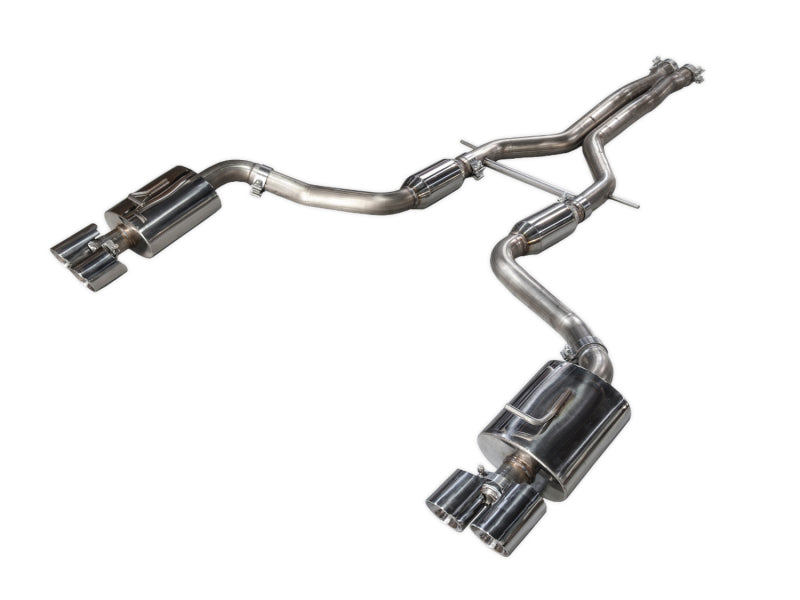 AWE Tuning Porsche Panamera S/4S Touring Edition Exhaust System - Polished Silver Tips