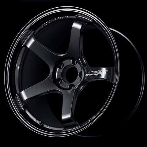 Advan GT Beyond 19x9.5 +25 5-112 Racing Titanium Black Wheel