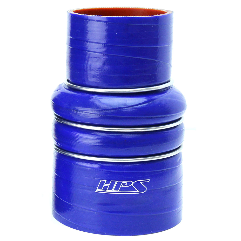 HPS 3.5 inch - 4 inch ID 6 inch Long High Temp 4-ply Reinforced Silicone CAC Coupler Hose Cold Side 89mm - 102mm ID 152mm Length