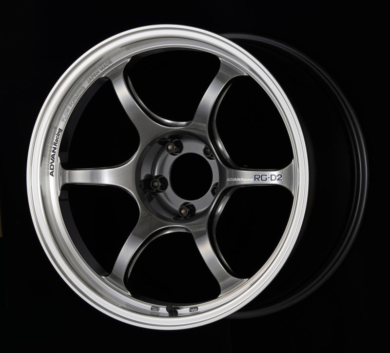 Advan RG-D2 15x8.0 +35 4-100 Machining & Racing Hyper Black Wheel