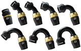 GReddy AN16 60 DEGREE HOSE END SWIVEL BLACK/GOLD ANODIZED