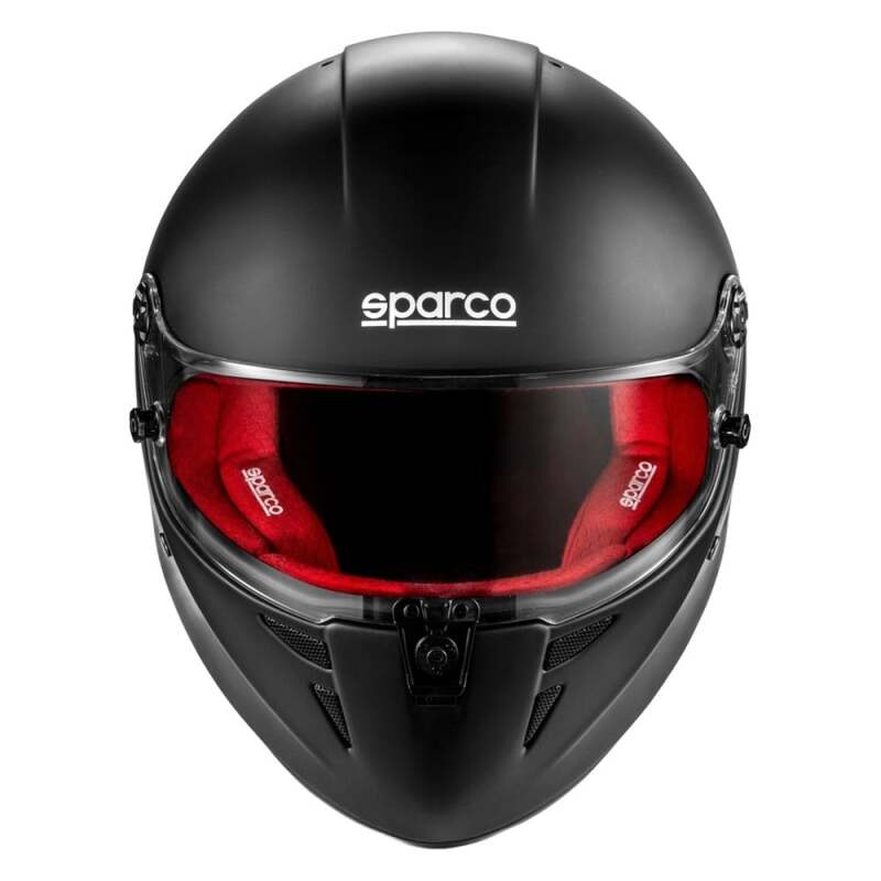 SPARCO Stealth RF Helmet - Medium - Matte Black/Red