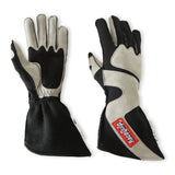RaceQuip SFI-5 Gray/Black Small Outseam Angle Cut Glove