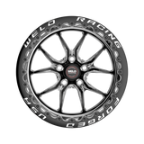 Weld S85 Beadlock 17x11/5x120.65/7.7 BS/3.18 HB - Black Center - Polished Shell - Black SBL Wheel