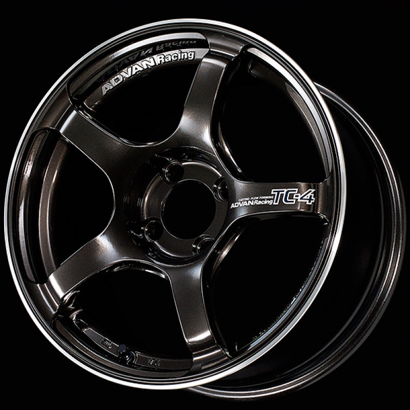 Advan TC4 16x8.0 +38 4x100 Racing Black Gunmetallic and Ring Wheel