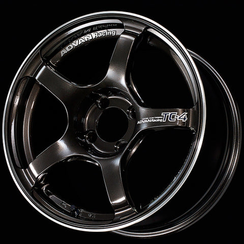 Advan TC4 16x8.0 +38 4x100 Racing Black Gunmetallic and Ring Wheel