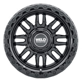 Weld Off-Road Swift 17x9in - 8x170 BP - ET-12 - 125.1mm CB - Gloss Black Wheel & Ring