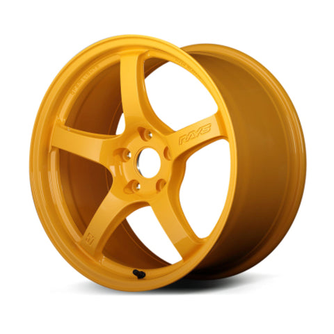 Gram Lights 57CR 18x8.5 +50 5x114.3 Mach Yellow Wheel