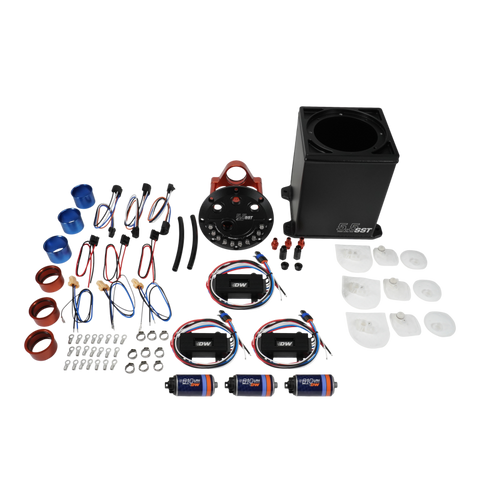 DeatschWerks 5.5L Staged Surge Tank w/ 3 DW810 Brushless Fuel Pumps