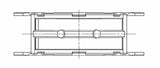 ACL Ford 2.0L/2.3L DOHC Duratec Race Series Main Bearing Set (Size .025)