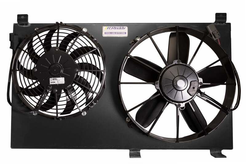 GReddy 00-09 Honda S2000 Dual Fan Shroud w/ Dual SPAL Fans - Black