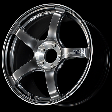 Advan TC-4 SE 15x5.0 / +45 Offset / 4x100 / 63mm Bore / Racing Hyper Black and Diamond Cut