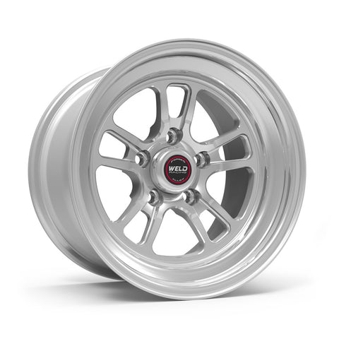 Weld S70 RT-S 15x14in / 5x4.75 BP / 4.5in. BS - Polished Center - Polished Shell Wheel