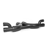 MBRP 14-19 Porsche GT3/GT3RS 3in Center Muffler Bypass 4in Tips - Black Coated