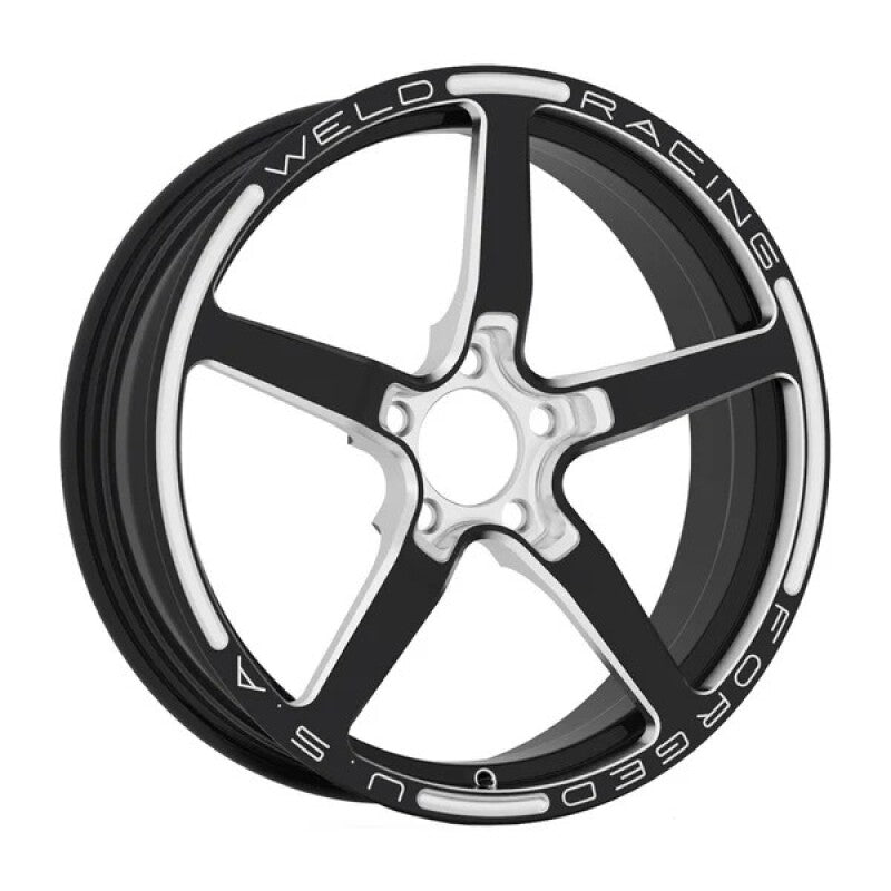 Weld Alumastar 1-Piece 18x6 / 5x120 BP / 3.2in BS Gloss Black Milled Wheel