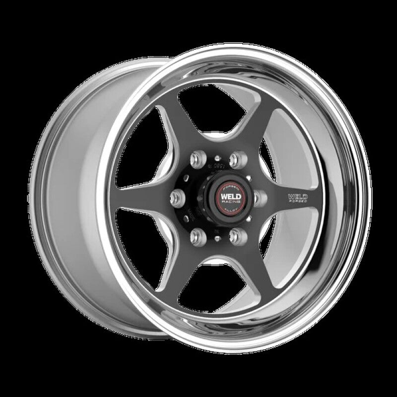 Weld S79 HD S79 17x5in / 6x139.7 BP / 1.6in BS Black Center - Polished Shell Wheel