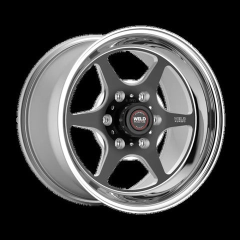 Weld S79 HD S79 17x7in / 6x139.7 BP / 4.2in BS Black Center - Polished Shell Wheel