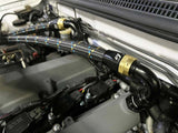 GReddy AN10 Reusable Hose Nylon Braided, Black/Gold/Blue 1 FT