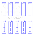 King Chrysler / Dodge Gen 3 Hemi 5.7L / 6.1L / 6.4L (Size 0.5) Crankshaft Main Bearing Set of 5