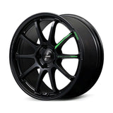 Gram Lights 57NR LIMITED II 18x9.5 +22 5-114.3 Semigloss Black Wheel w/ Black Cap/Stickers/Air Valve