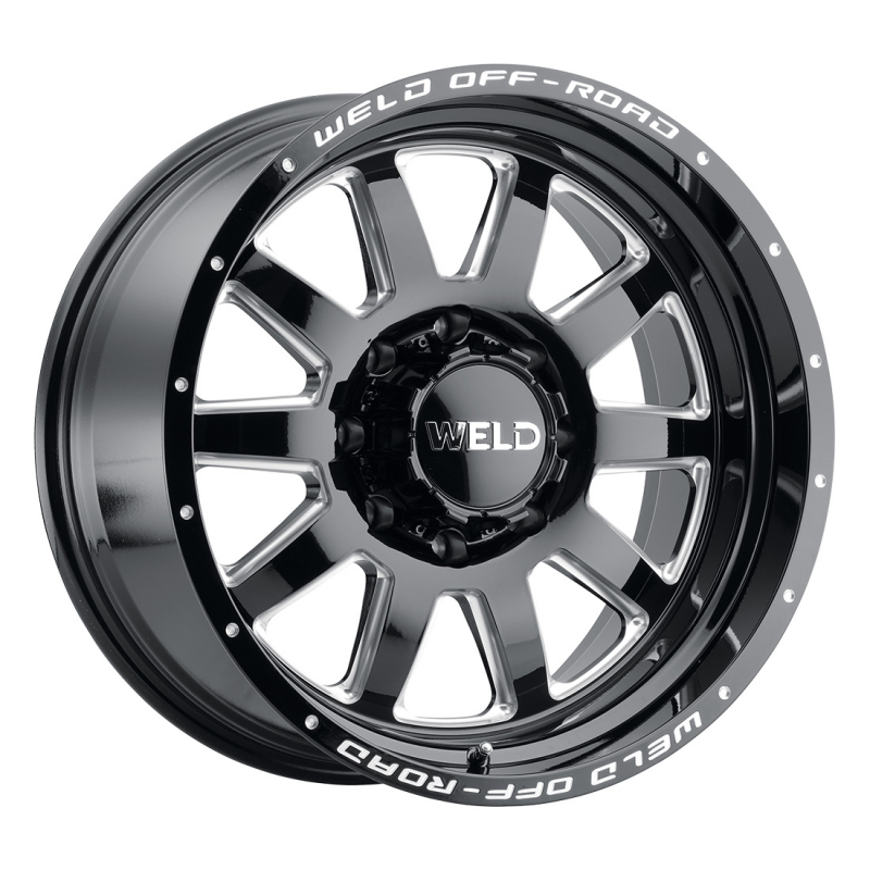 Weld Stealth 20x9 / 8x170 / 5.01 BS / 125.1 HB - Gloss Black Milled - Non-BL Wheel