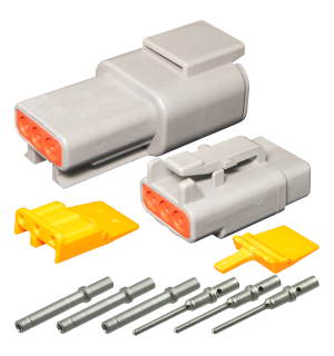 Deutsch 3 Pin Mini DTM Series Complete Connector Kit