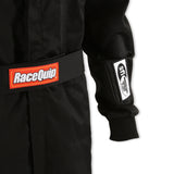 RaceQuip Black SFI-1 1-L Suit - Medium Tall