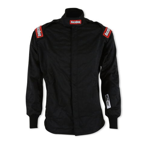 RaceQuip Black Chevron-5 Jacket SFI-5 - Medium
