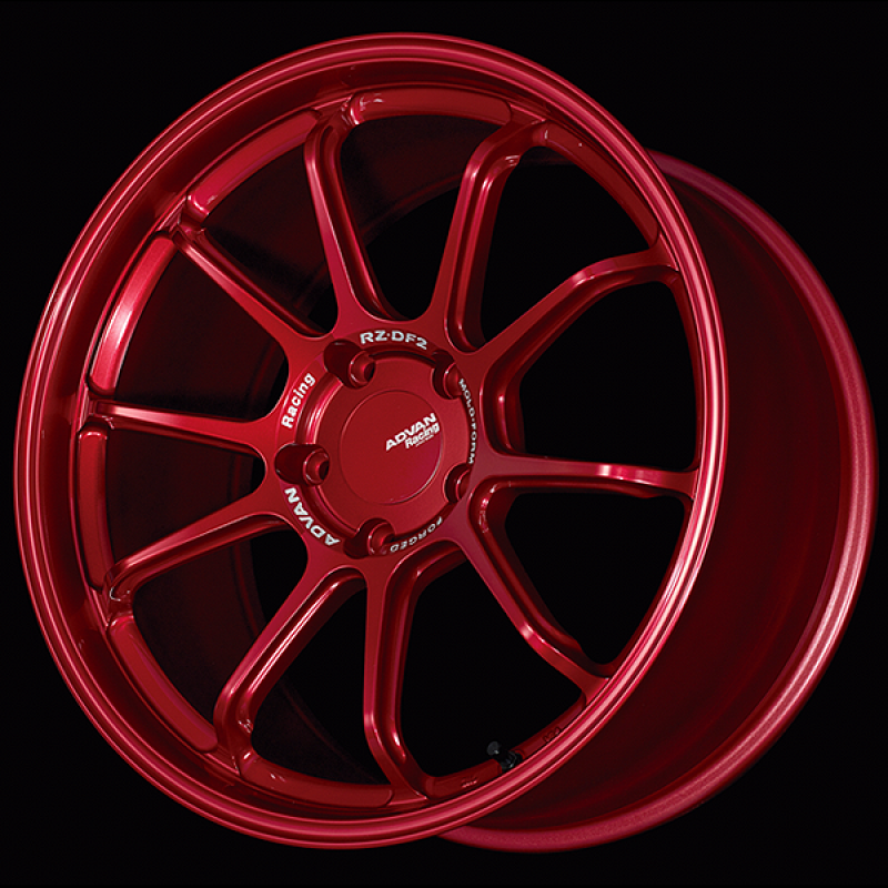 Advan RZ-DF2 for Porsche 20x10.5 / +45 Offset / 5x130 / 71.6mm Bore / Racing Candy Red