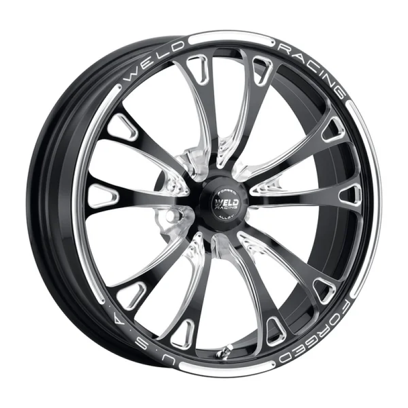 Weld V-Series Frontrunner 18x6 / 5x4.75 / 3.7 BS / 3.1 HB - Gloss Black Milled - Non-BL Wheel