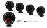 GReddy Sirius Vision Display (Turbo / Press / Temp / Voltage) 68mm Clear Thin-Film EL Display Gauge