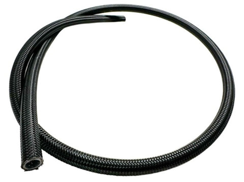 Fuelab Black Nylon Stainless Steel Braided PTFE Hose - 12AN - 6ft