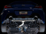 AWE Subaru BRZ/ Toyota GR86/ Toyota 86 Track Edition Cat-Back Exhaust- Chrome Silver Tips