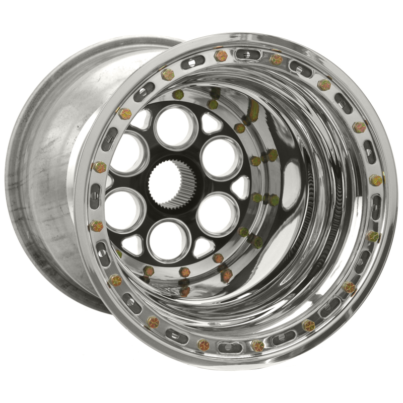 Weld Magnum Sprint 15x15/42-Spline/7 BS-Black Center-Polished Shell-Polished IBL Knurled Wheel