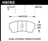 Hawk Performance ER-1 Motorsport Brake Pads