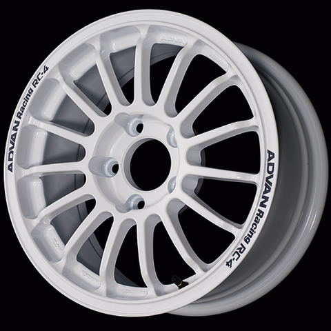 Advan RC-4 15x6.5 / +38 Offset / 4x100 / 63mm Bore / Rally White