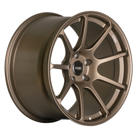 Konig Forged F5R 19x9.5 5x114.3 ET45 Satin Bronze Wheel (Knurled Bead)