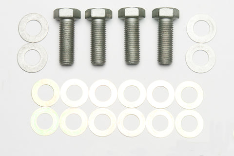 Wilwood bolt kit bracket to spindle M16-2.00 X45MM LG W/WASHER/SHIMS 4 pack